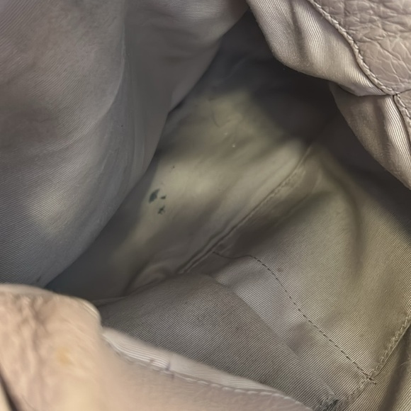 Coach Madison Pebble Leather Tan Three Compartment Double Strap Shoulder Bag - Picture 10 of 14